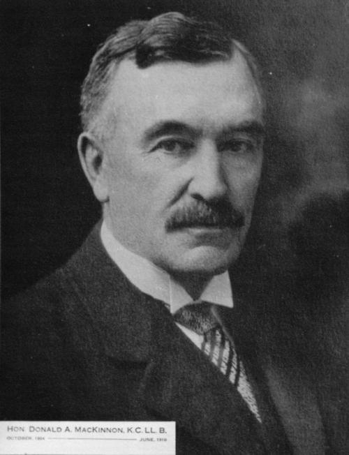 Lieutenant Governor Donald MacKinnon