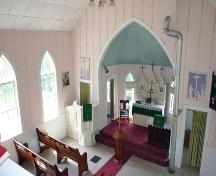 Interior view of St. Paul's Evangelical Lutheran Church, Moosehorn area, 2006; Historic Resources Branch, Manitoba Culture, Heritage and Tourism 2006