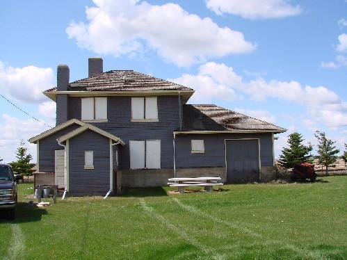 Exterior view of the rear of the station