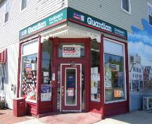 This photograph shows the practical corner entrance to the building, 2007; Town of St. Andrews
