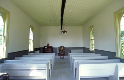 View of the interior of the church – August 2005