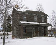View of the south elevation showing porch and offset central entrance – December 2005; OHT, 2005