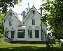 View of Dunbar House (101 St. James Street) from Grover Street; Carleton County Historical Society