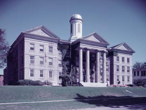 Historic view of the main (south) façade – c. 1958