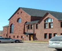 Rear elevation, 1 Ratchford Street, Amherst, NS, 2007.; Heritage Division, NS Dept of Tourism, Culture and Heritage, 2007