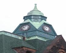 Detail of clock tower, 50 Victoria Street East, Amherst, NS, 2007.; Heritage Division, NS Dept of Tourism, Culture and Heritage, 2007