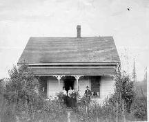 The Matheson family and their house, circa 1894.; Township of Langley, Serial No.404
