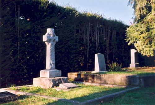View of cemetery.