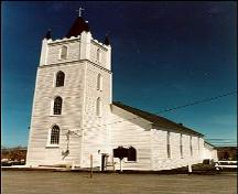 Exterior photo, bell tower, St. Peter's Anglican Church, Twillingate.; Heritage Foundation of Newfoundland and Labrador 2004