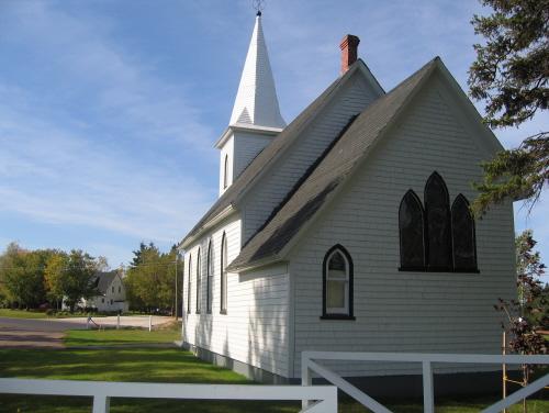 Showing chancel and side elevation