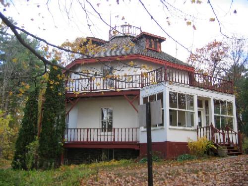 Main entrance and west elevation