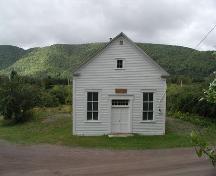 Front elevation, Big Intervale United Church, Kingross, Nova Scotia, 2002.; Inverness County Heritage Advisory Committe, 2002.