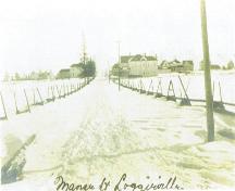 William J. Loggie Residence, Manse Street, righthand side, at edge of the field. Image taken circa early 1900's.; Lewis P. Dickson