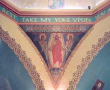 View of a pendentive depicting Jesus and a portion of the frieze– c. 2004; OHT, c. 2004