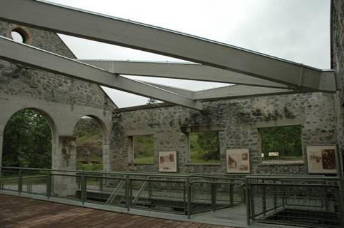 South end of powerhouse, looking west
