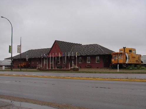 North elevation of the Lanigan CPR Station
