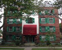 This photograph is a contextual view of the building on Germain Street, 2005.; City of Saint John