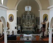 View of the sanctuary from the balcony, 2007.; Government of Saskatchewan, Bernard Flaman, 2007.