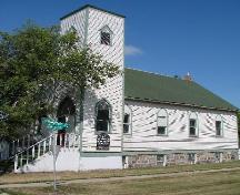 Vew of the southeast elevation showing the tower and enteranceway.; Brett Quiring, 2007.
