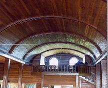 Interior view of wood panelling, 2004; Government of Saskatchewan, J. Winkel, 2004