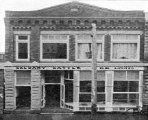 The Pioneer Meat Market Building, originally known as the Calgary Cattle Company Building (1903)
; Northwestern Journal of Progress, 1903, p.25