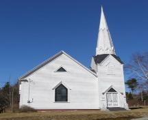 The front elevation of the Raynardton Free Baptist Church, Raynardton, Yarmouth County, NS, 2008.; Heritage Division, NS Dept. of Tourism, Culture and Heritage, 2008