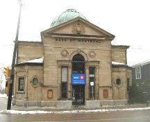 Front elevation, Bank of Montreal, Sydney, NS, 2008.; Heritage Division, NS Dept. of Tourism, Culture and Heritage, 2008