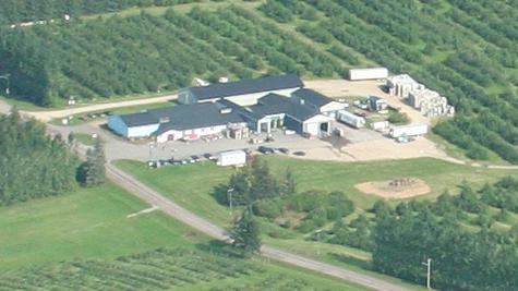 Belliveau Orchards - Aerial view