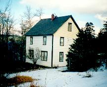 View of front and right side facade, The Currie Premises, Britannia, Random Island.; HFNL 1998