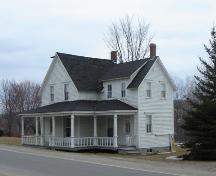 View looking north, front and side elevations, 2008; Village of Blackville