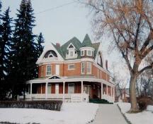 View of Powley House and landscaped grounds, 2003.; Government of Saskatchewan, James Winkel, 2003