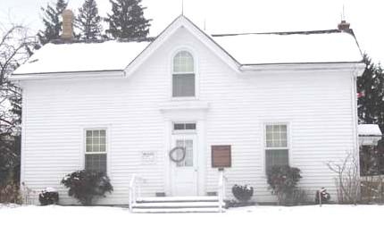 Main Facade of Adelaide Hunter Hoodless Homestead.