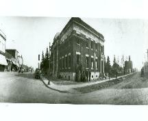Vue historique de l'édifice fédéral en construction, 1929.; Bibliothèque et Archives Canada / Library and Archives Canada, 1929.