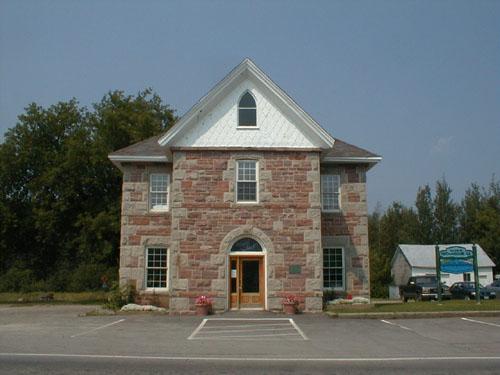 Front facade view of the building 