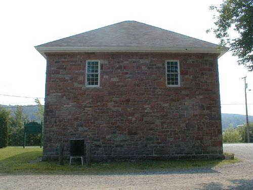 Rear view of the building