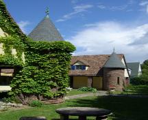 This photograph shows the turrets and the built-in verandas, 2007; Town of St. Andrews