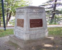 Overall view of the monument located in O. B. Davis Park.; The Valley District Planning Commision