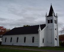 A side view of St. Andrew's United Church; The Valley District Planning Commision