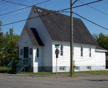 A photo of the side of the United Baptist Church; The Valley District Planning Commision