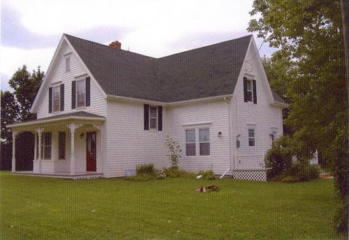 Showing front and side elevations