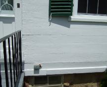 This photograph shows the unique plank style of construction that is similar to ship construction, 2007.; Town of St. Andrews