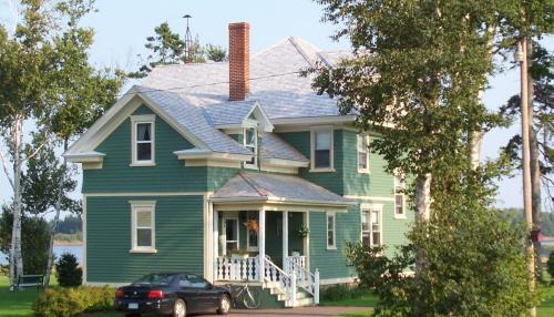 Showing northwest elevation