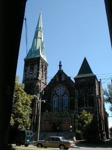 Front facade of the church