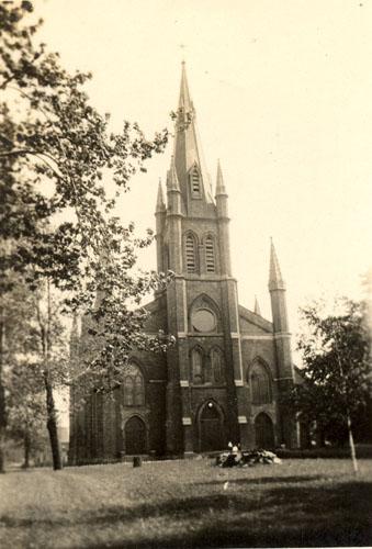 Assumption Church, front façade 1917