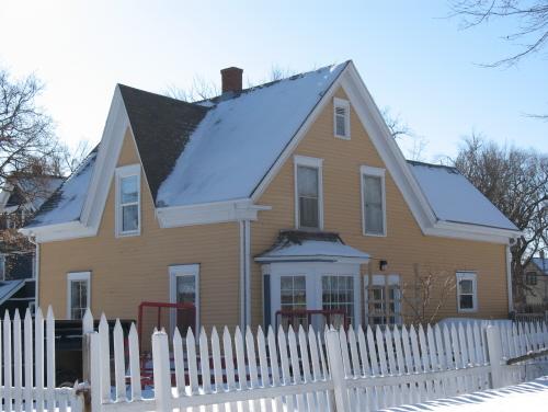 Showing northwest elevation