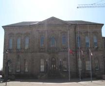 Featured is the symmetrical façade which faces Carden Street.; Lindsay Benjamin, 2007.