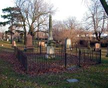 The Kerby grave located in the Greenwood Cemetery, 2004.; Department of Planning, City of Brantford, 2004.