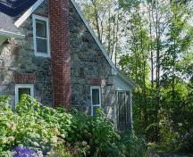 This image shows a side view of the house; Town of St. Stephen