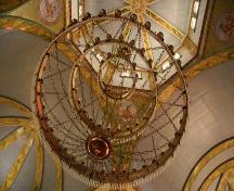 Interior view, into the dome, of the Ukrainian Catholic Church of the Immaculate Conception, Cooks Creek, 2005; Historic Resources Branch, Manitoba Culture, Heritage, Tourism and Sport, 2005
