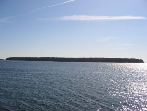Showing Oulton's Island in the distance